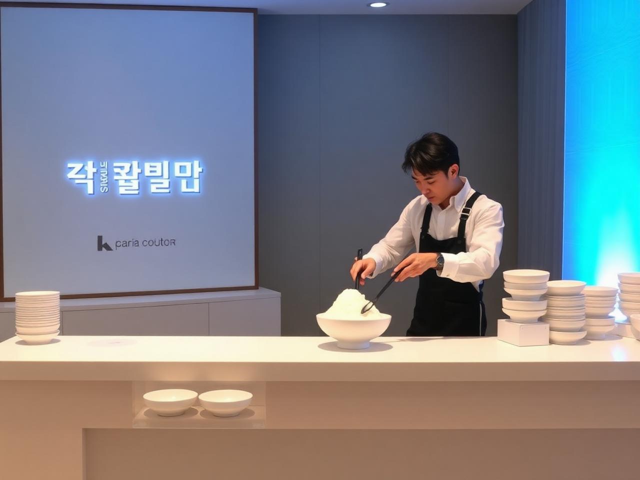 Corporate event bingsu bar